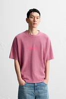 KNIT PATCH T-SHIRT