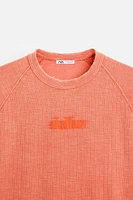 WASHED KNIT T-SHIRT