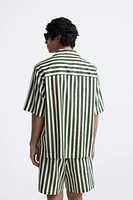 LINEN - VISCOSE STRIPED SHIRT