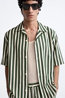 LINEN - VISCOSE STRIPED SHIRT