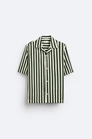 LINEN - VISCOSE STRIPED SHIRT