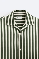 LINEN - VISCOSE STRIPED SHIRT