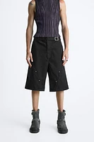 BELTED CARPENTER POCKET SHORTS