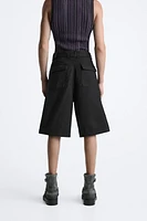 BELTED CARPENTER POCKET SHORTS