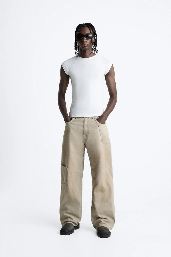 WIDE FIT POCKETS PANTS