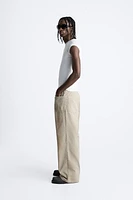 WIDE FIT POCKETS PANTS