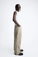 WIDE FIT POCKETS PANTS