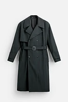 RELAXED FIT TECHNICAL TRENCH COAT