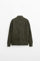 SUEDE OVERSHIRT