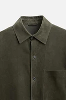 SUEDE OVERSHIRT