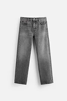 STRAIGHT LEG ANKLE FIT JEANS