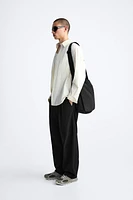 PLEATED WIDE FIT PANTS