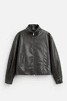 FAUX LEATHER JACKET