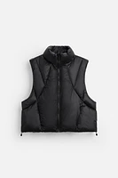 CROPPED FIT PUFFER VEST