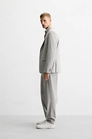 TEXTURED SUIT PANTS