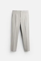 TEXTURED SUIT PANTS