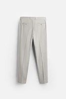 TEXTURED SUIT PANTS