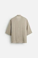 100% LINEN OVERSIZED FIT SHIRT