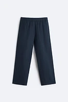 100% LINEN JOGGER WAIST PANTS