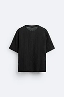 DROP STITCH STRUCTURED T-SHIRT