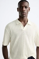 TEXTURED STRIPED POLO