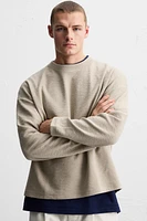 RAISED JACQUARD SWEATSHIRT