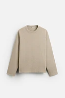 RAISED JACQUARD SWEATSHIRT