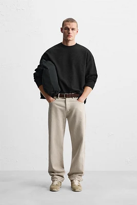 RAISED JACQUARD SWEATSHIRT