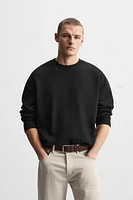 RAISED JACQUARD SWEATSHIRT