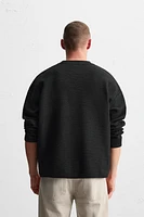 RAISED JACQUARD SWEATSHIRT