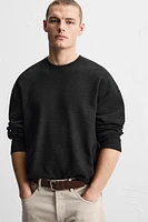 RAISED JACQUARD SWEATSHIRT