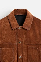 POCKET LEATHER JACKET