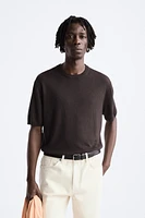 LYOCELL - LINEN KNIT T-SHIRT