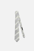 STRIPED SILK - VISCOSE TIE