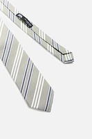 STRIPED SILK - VISCOSE TIE