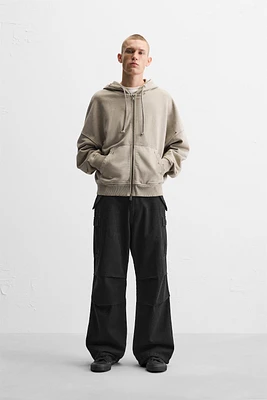 BAGGY FIT DENIM CARGO PANTS