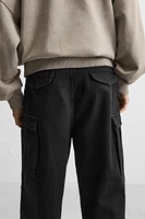 BAGGY FIT DENIM CARGO PANTS