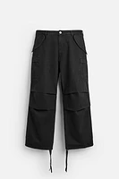 BAGGY FIT DENIM CARGO PANTS