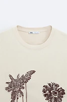 FLORAL EMBROIDERED T-SHIRT