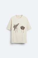 FLORAL EMBROIDERED T-SHIRT