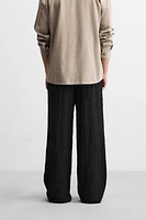 TEXTURED JACQUARD PANTS