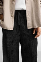 TEXTURED JACQUARD PANTS