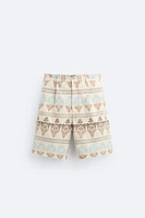 GEOMETRIC JACQUARD SHORTS