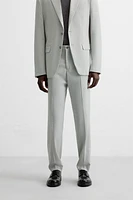 TEXTURED SUIT PANTS