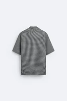 CHECKERED SEERSUCKER SHIRT