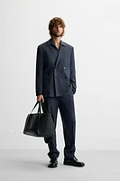 HERRINGBONE SUIT PANTS