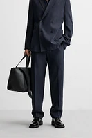 HERRINGBONE SUIT PANTS