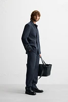 HERRINGBONE SUIT PANTS