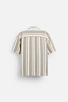 TEXTURED STRIPED SHIRT