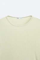 RIBBED T-SHIRT